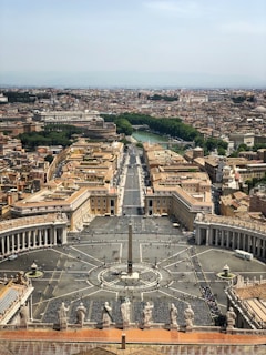 aerial photo of city