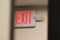 red Exit signage