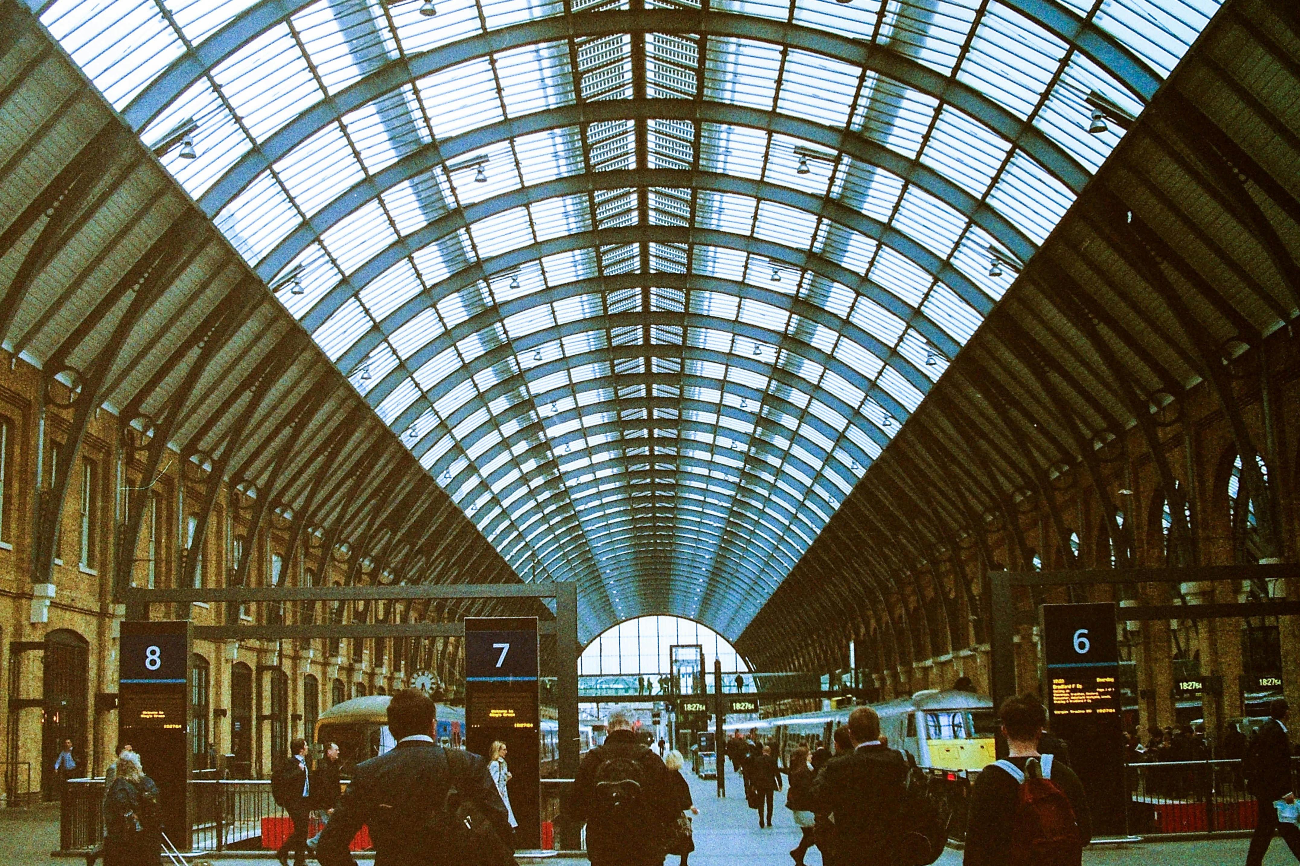 building interior photograph, Train