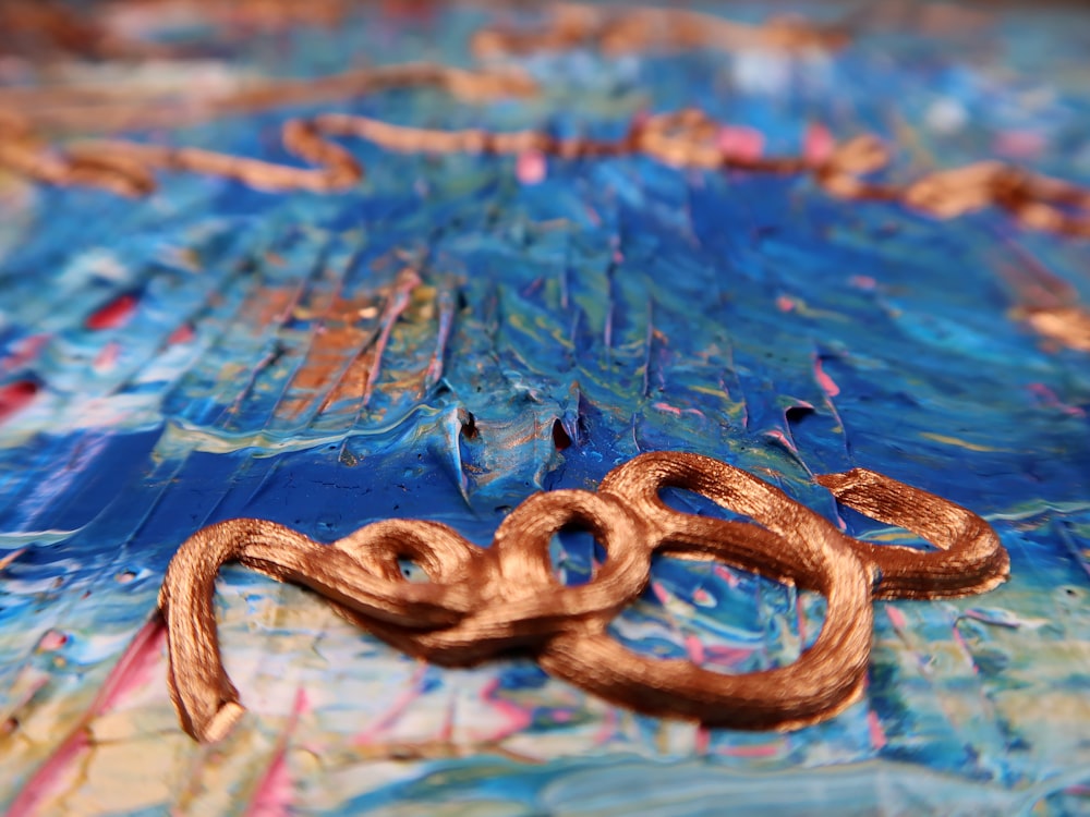 brown rope on blue water