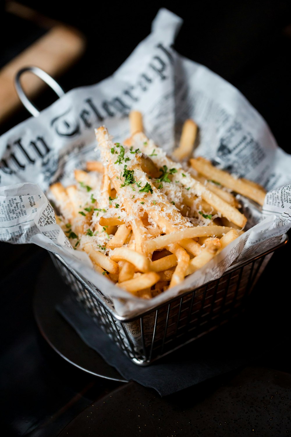 batatas fritas cozidas