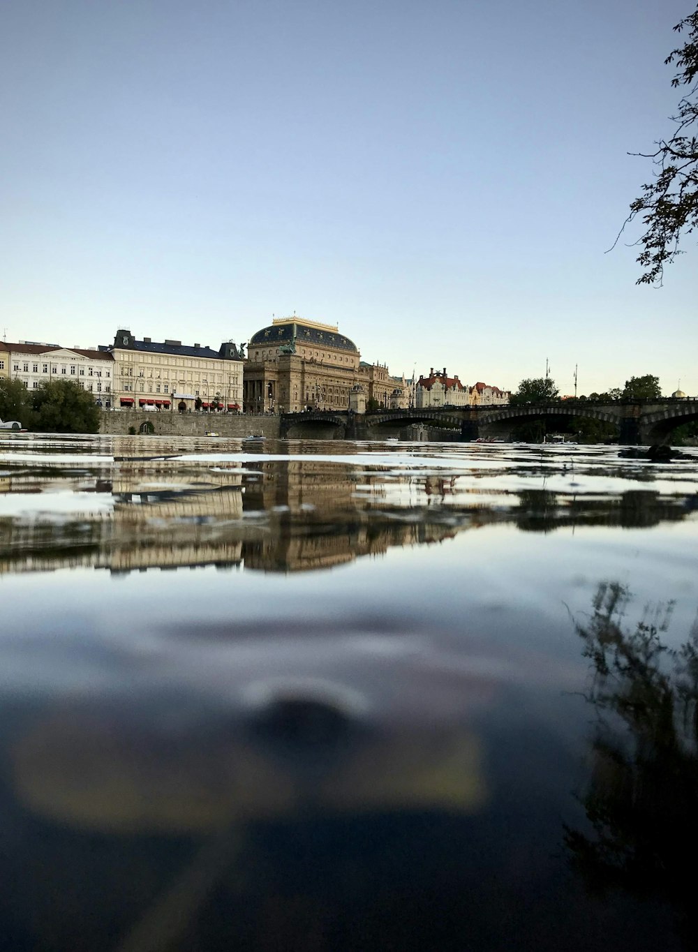 body of water near buildings