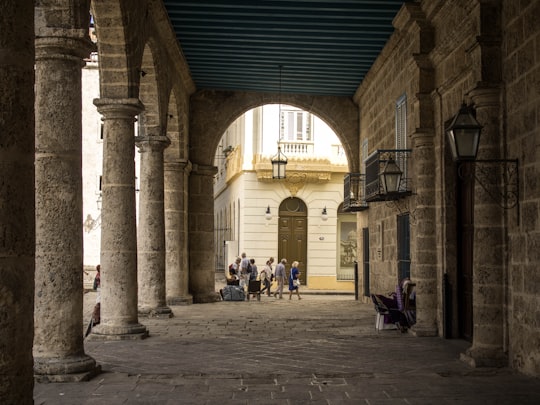 people walking near building in San Cristobal Cathedral Cuba