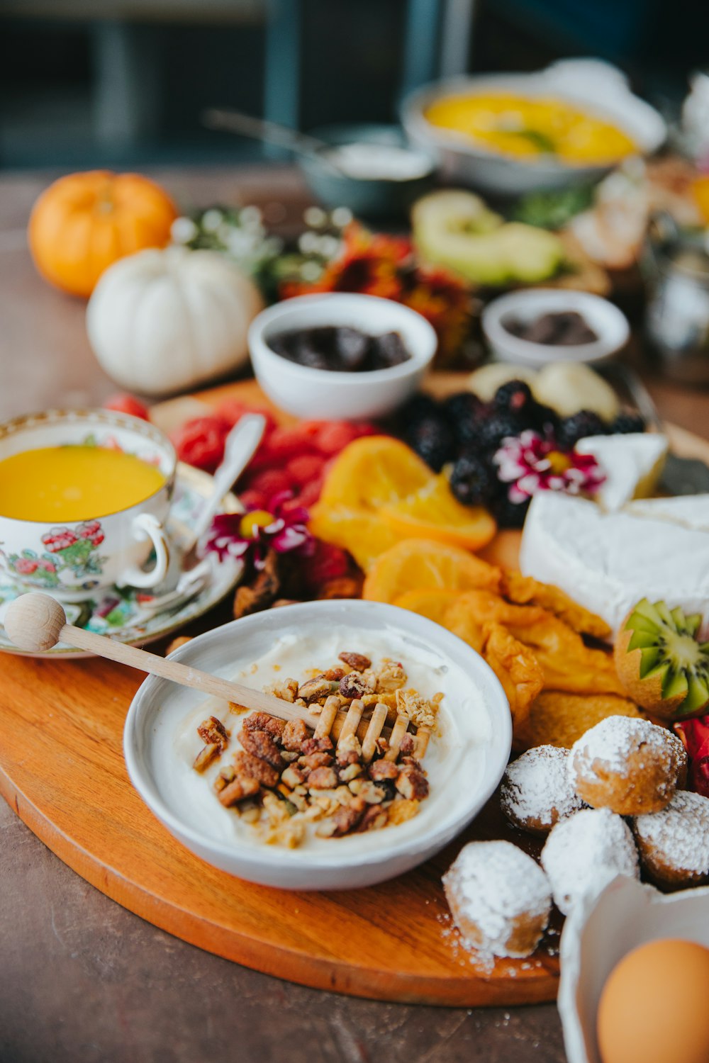 food set on table