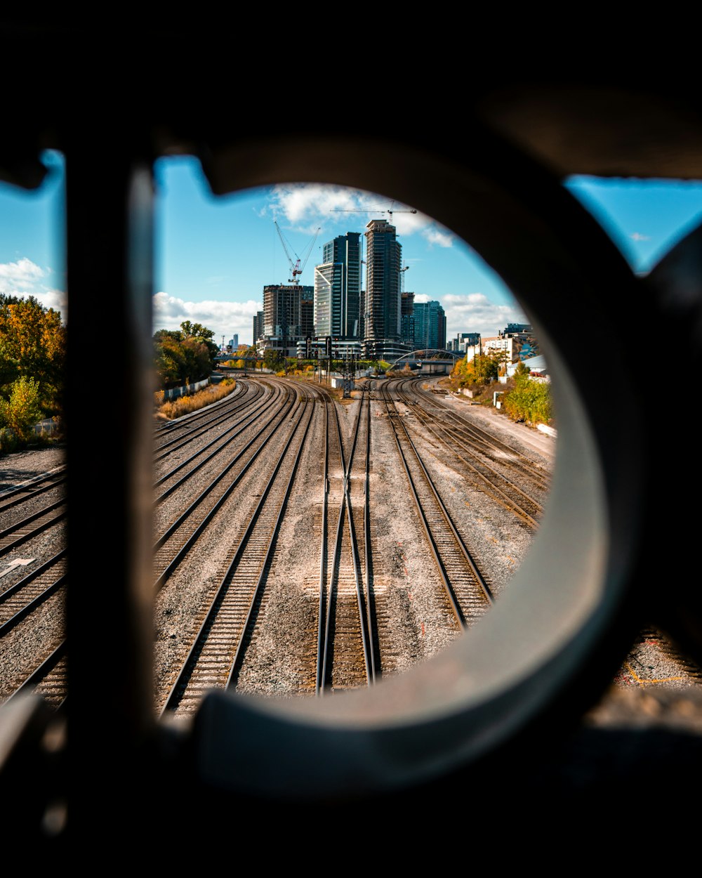 empty train rails