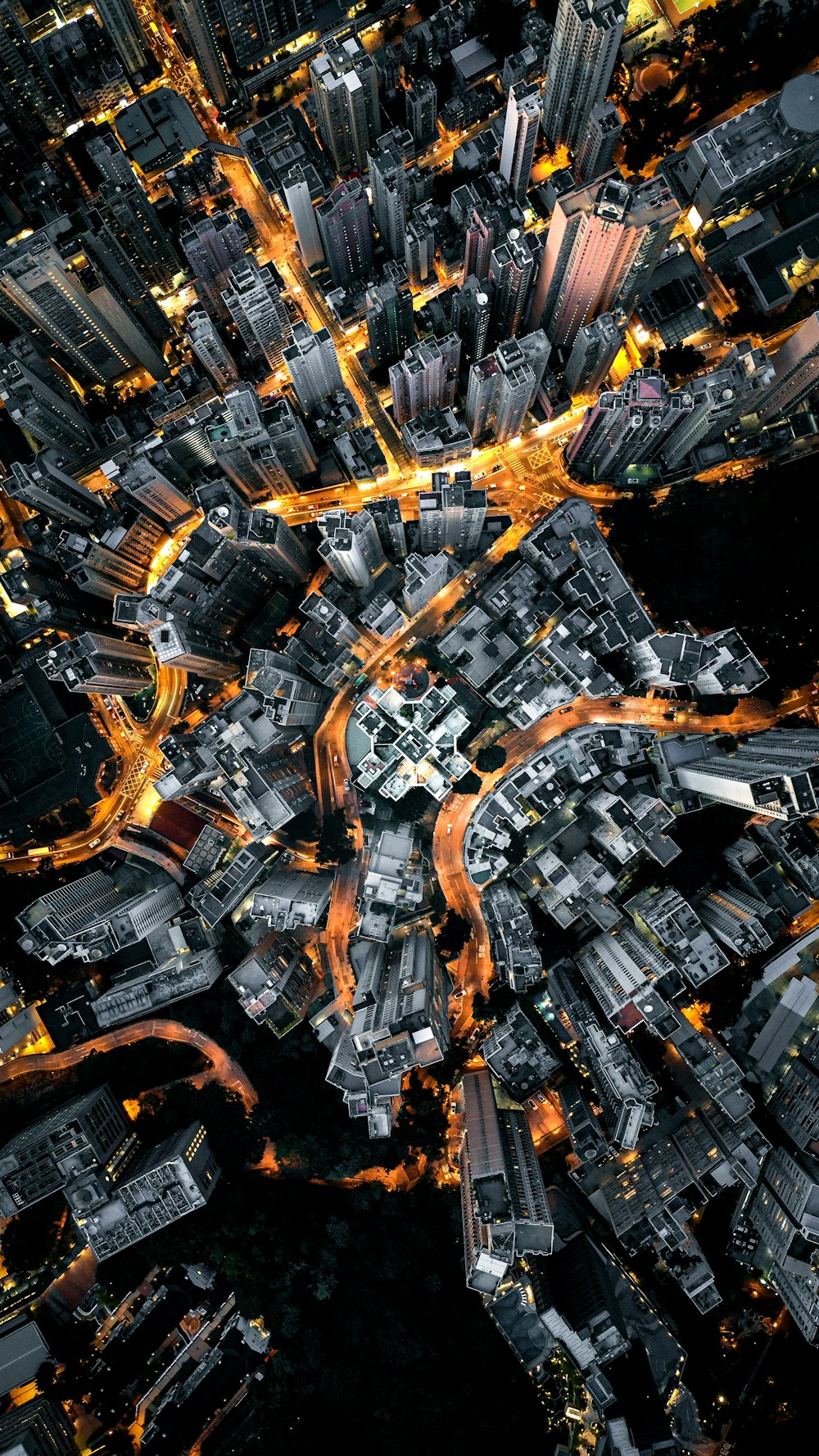 fotografia aérea da cidade