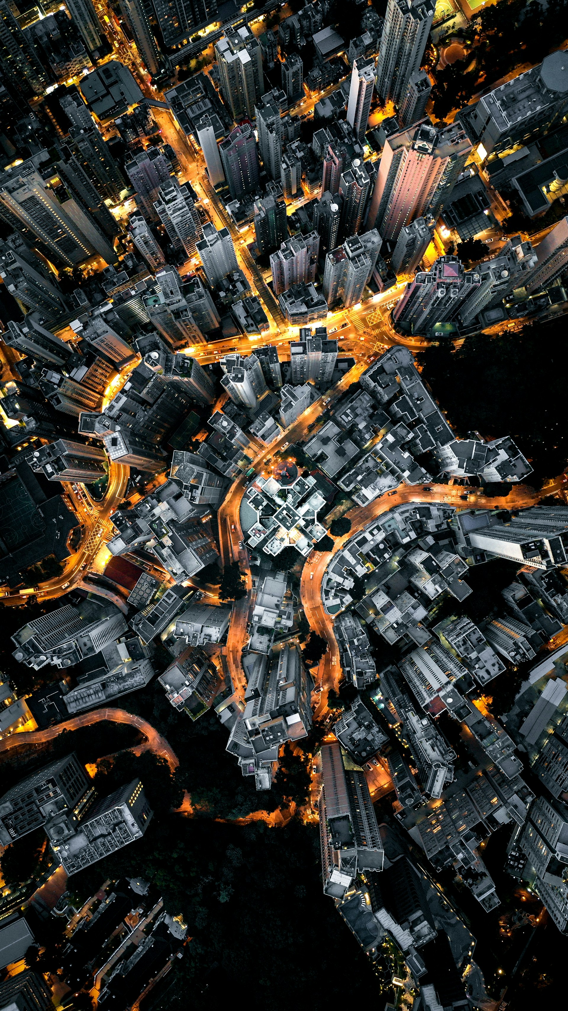 aerial photography of city