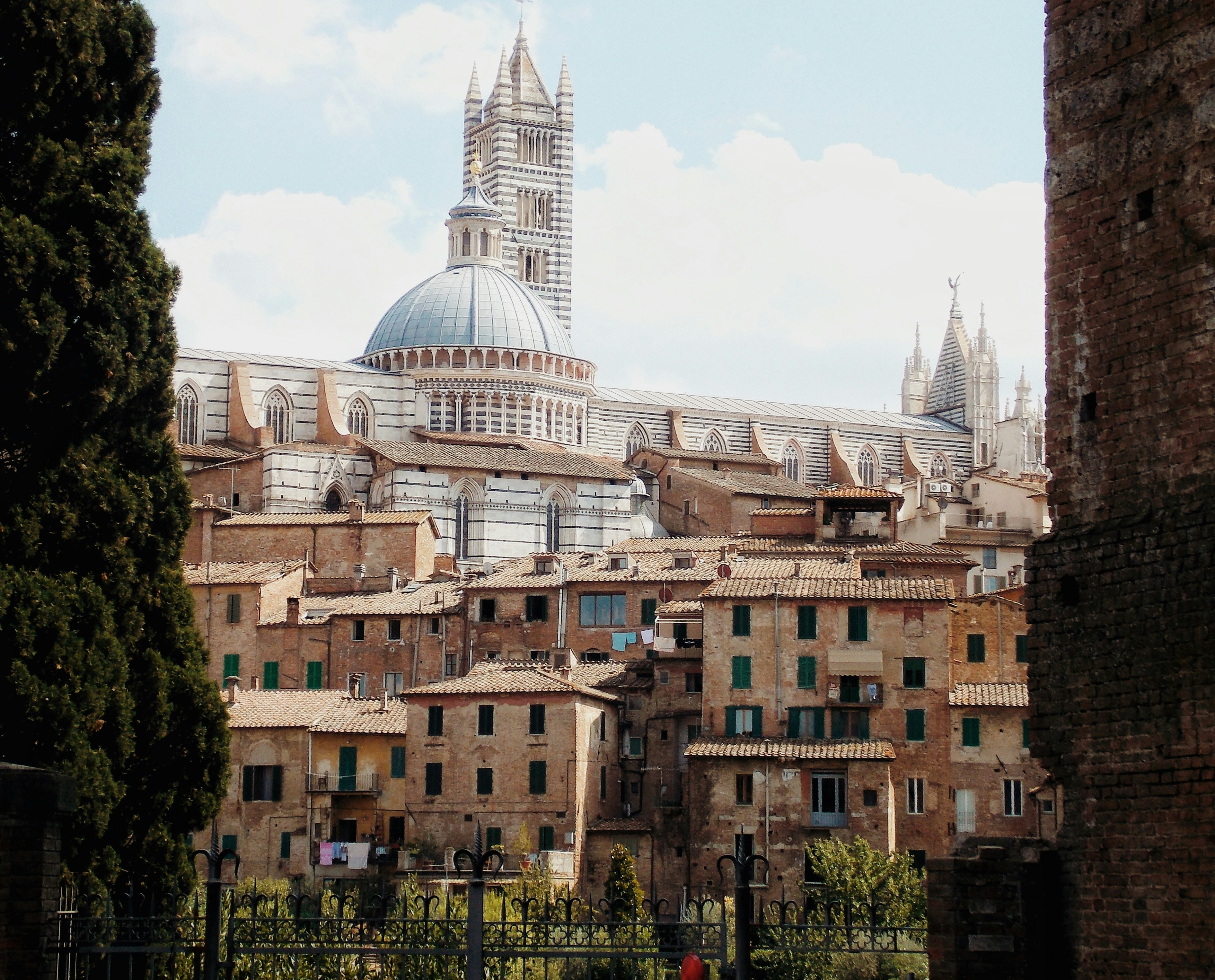 brown concrete buildings