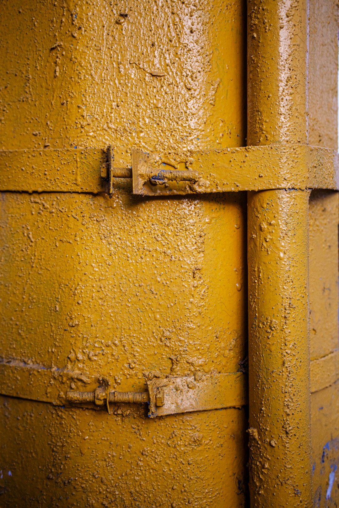 yellow metal container
