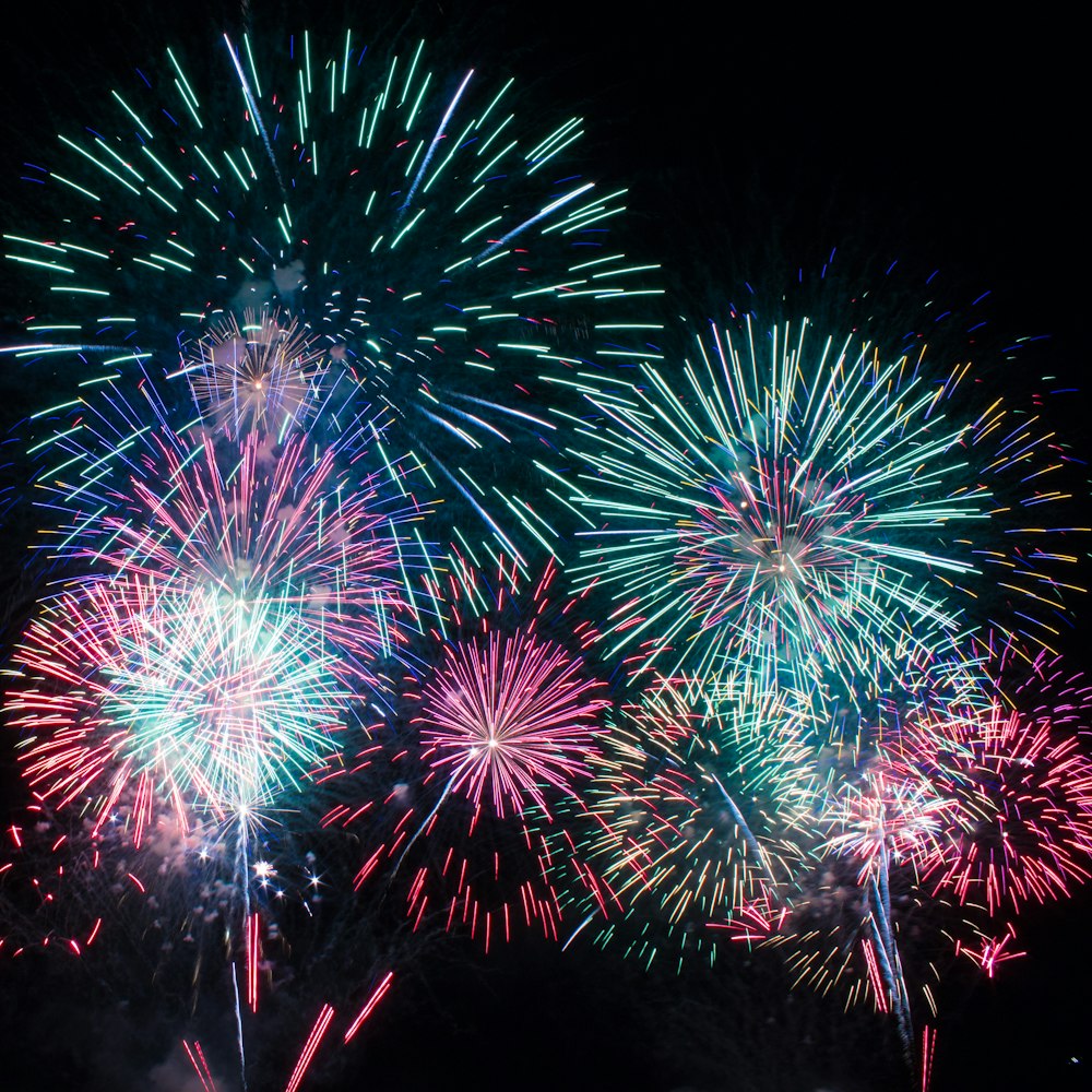 photography of fireworks during nighttime