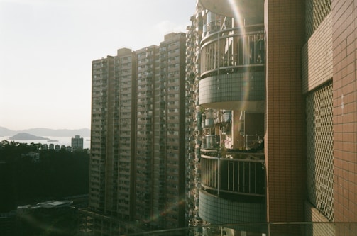 A serene urban landscape bathed in soft morning light, highlighting architectural lines.