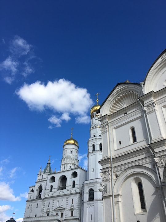white concrete building in Ivan the Great Bell Tower Russia