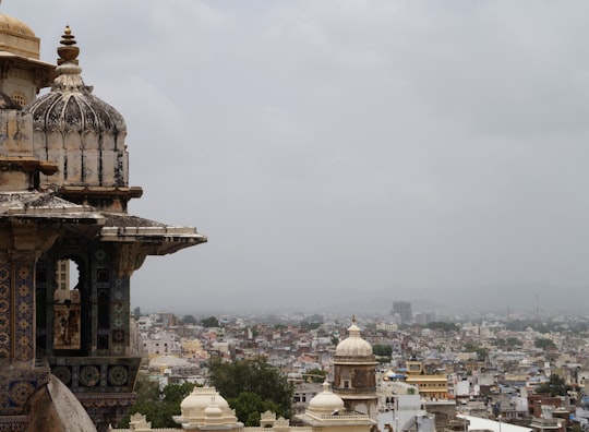 white and gray buildings in Udaipur India