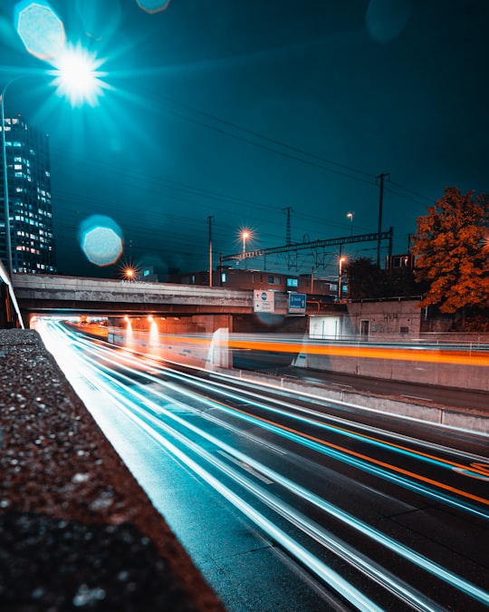 time lapse photography of cars on road in Dietikon Switzerland