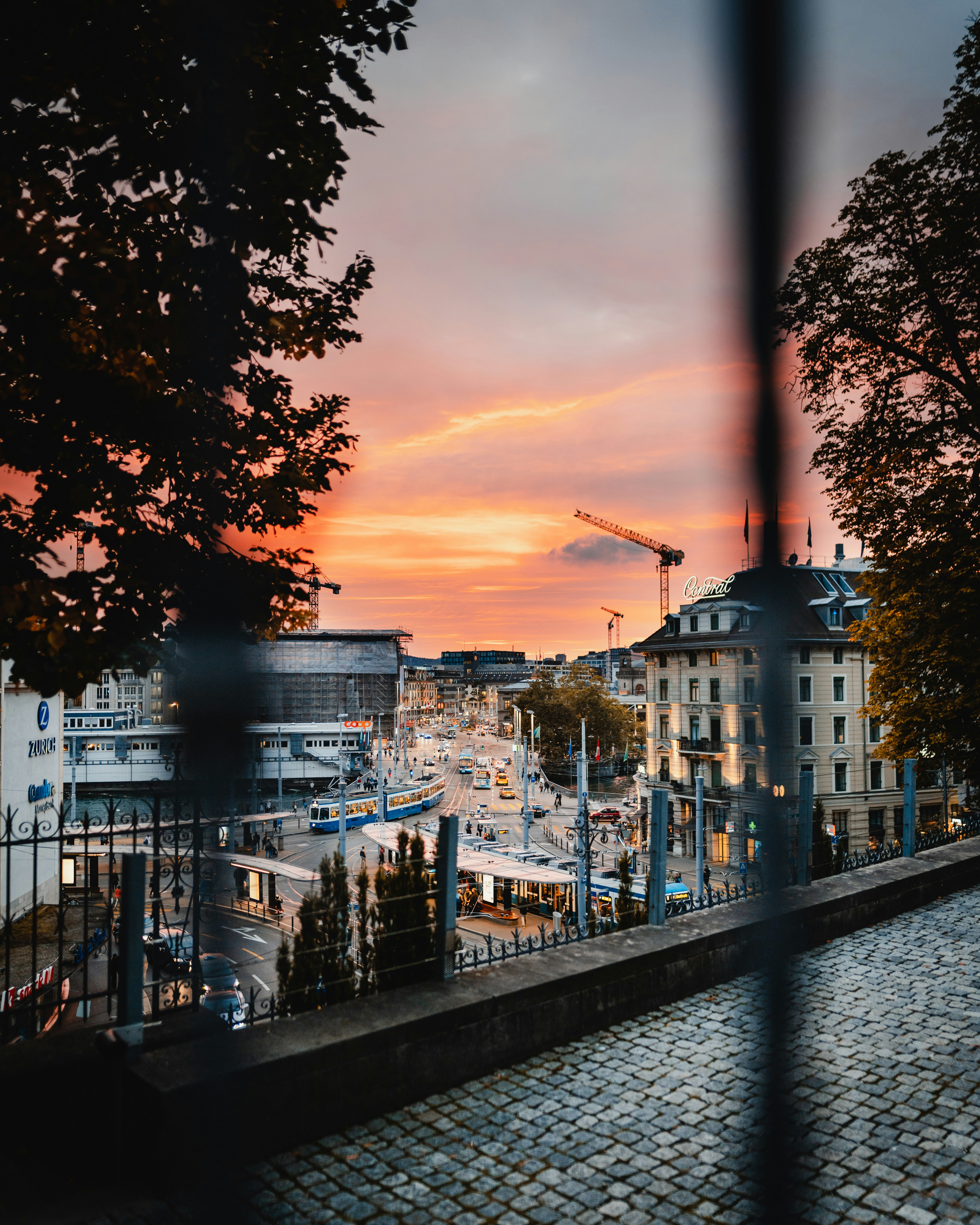 View Photography Of City Buildings During Dawn Photo Free Zurich Image On Unsplash