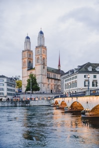 Zurich in Switzerland under white sky during daytime