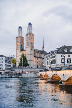 Zurich in Switzerland under white sky during daytime