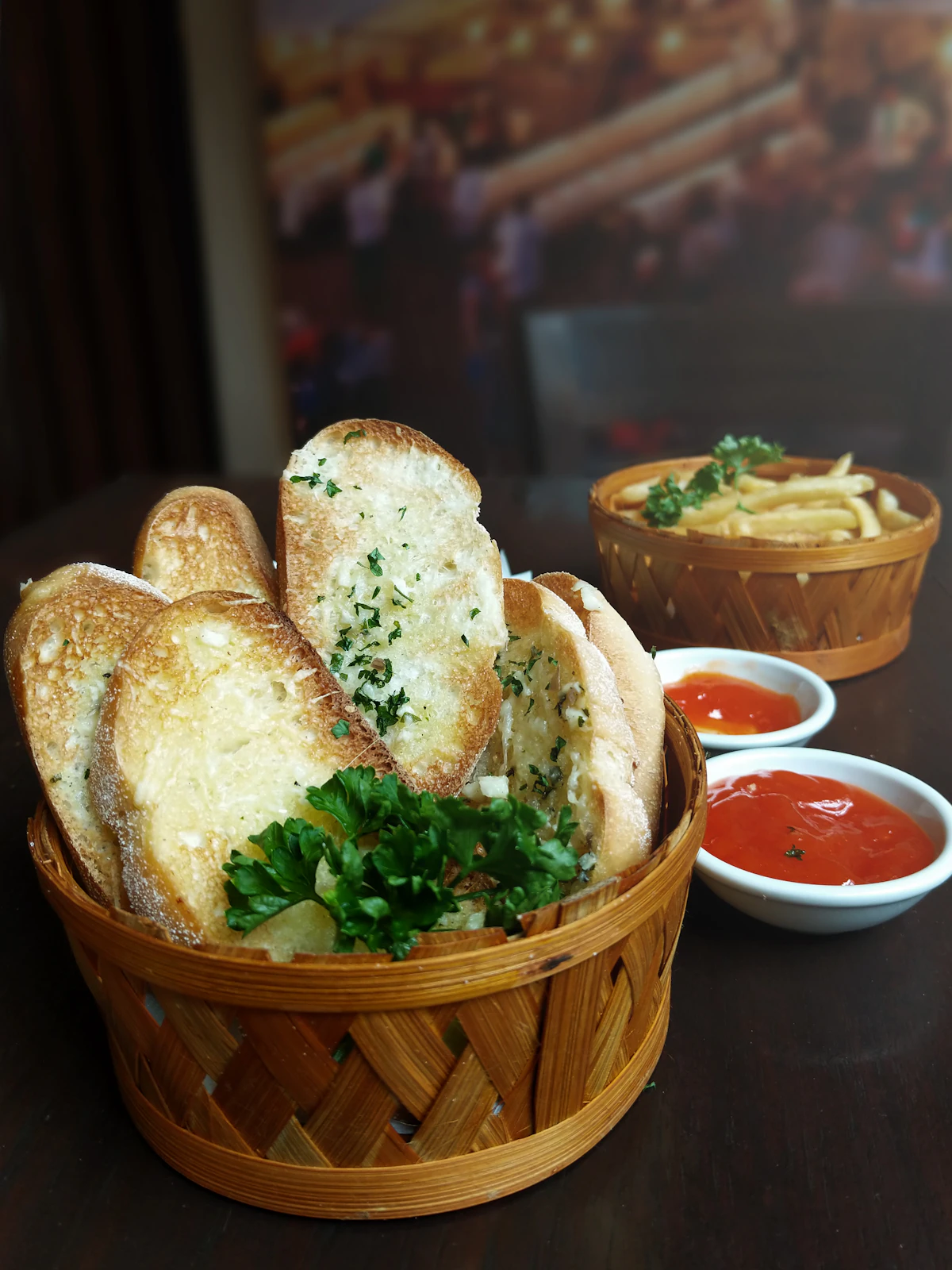 Golden cheesy bread appetizer