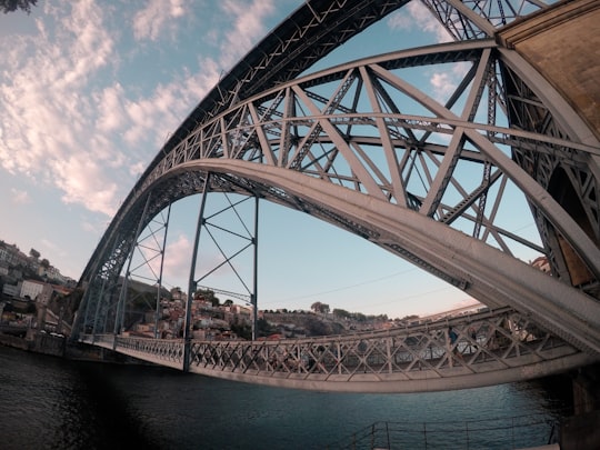 gray bridge over body of water in Dom Luís Bridge Portugal