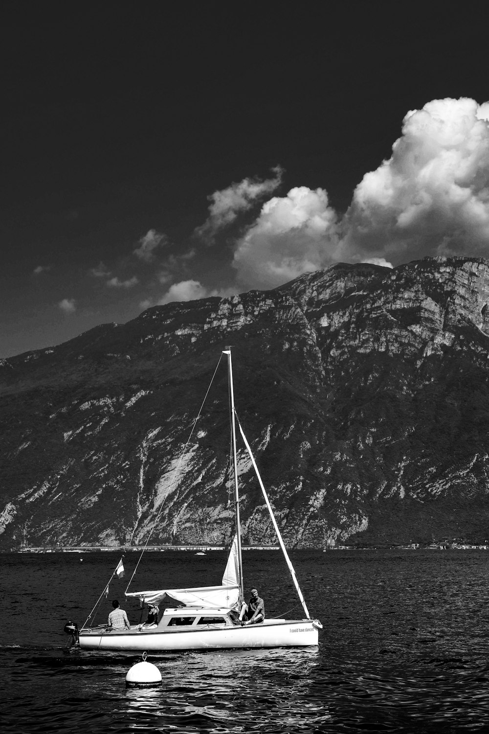 grayscale photography of sailing boat under cloudy sky photo – Free Grey  Image on Unsplash
