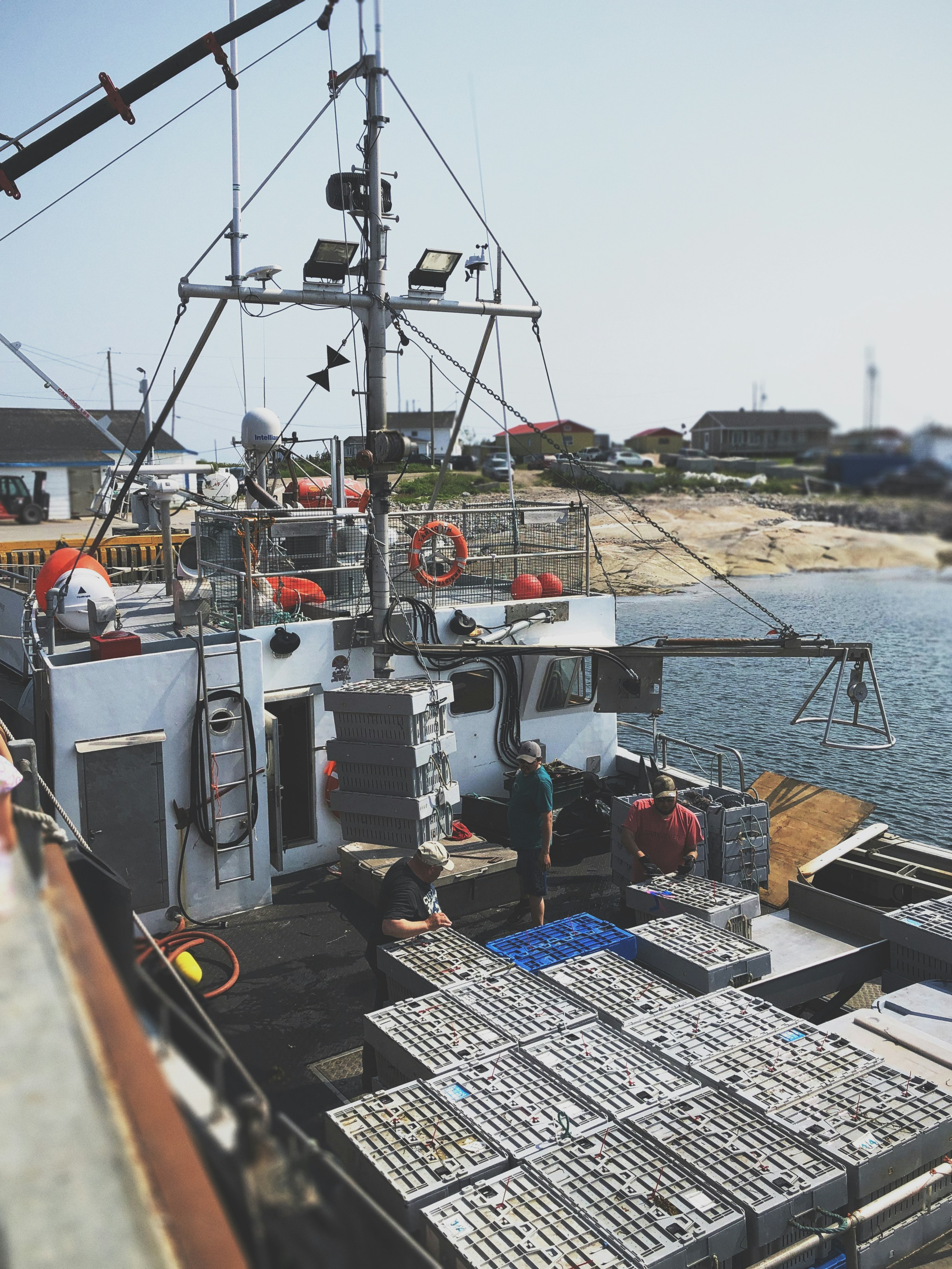 gray boat during daytime