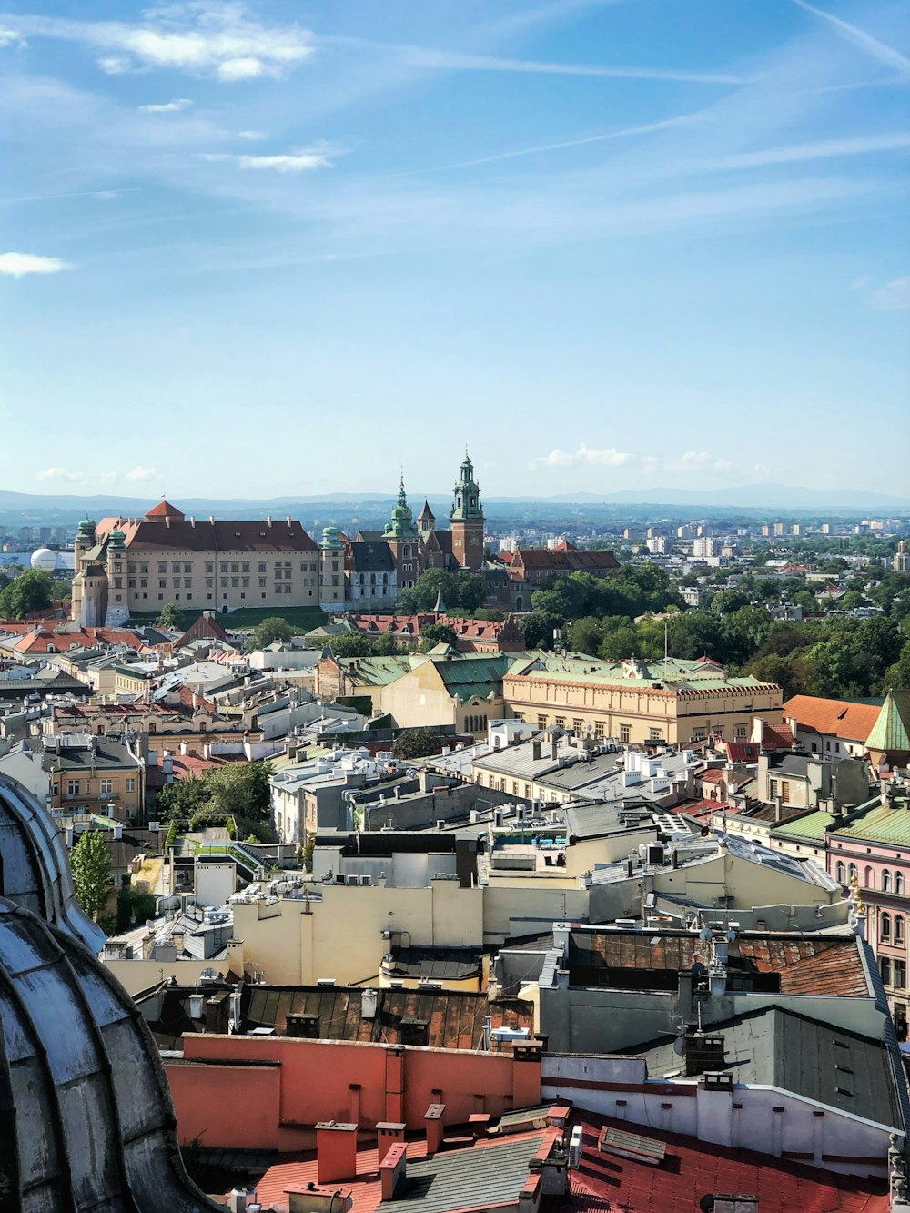 aerial photograph of city