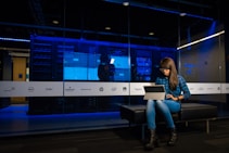 woman sitting on chair