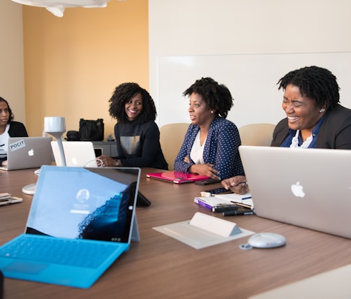 woman using MacBook