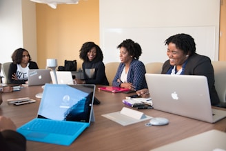 woman using MacBook