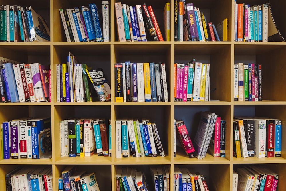 Full Bookshelf Photo Free Furniture Image On Unsplash