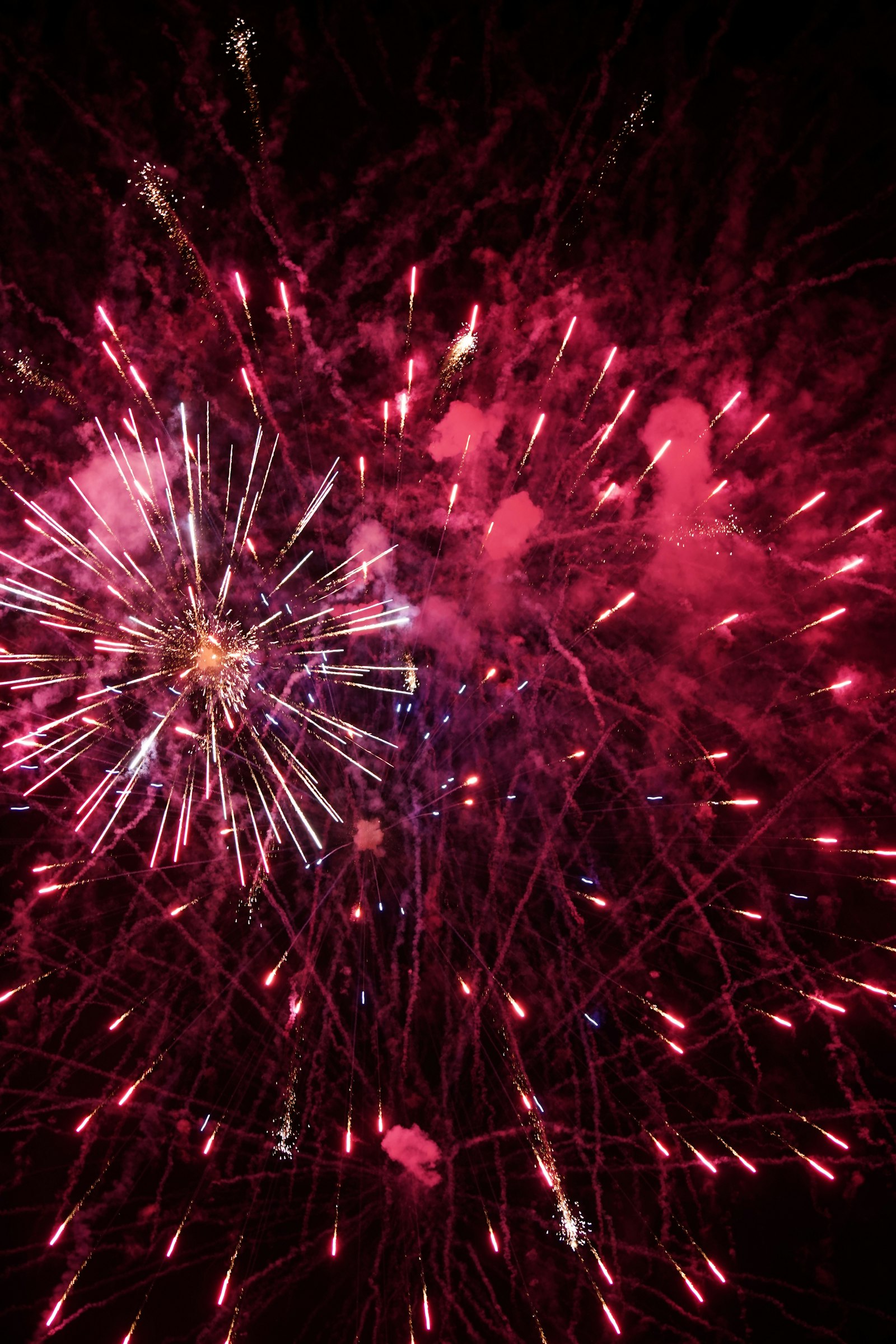 Sony FE 70-200mm F4 G OSS sample photo. Red fireworks photography