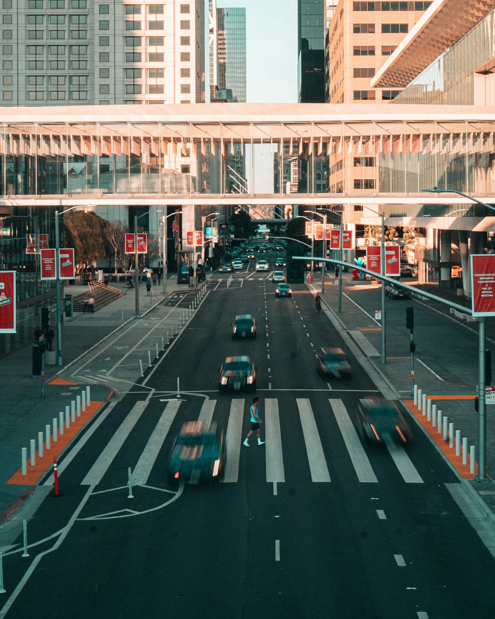 assorted vehicles on road