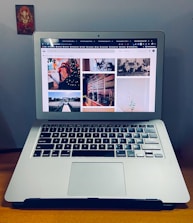 A laptop displaying a live stream of a church service.