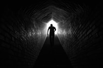 silhouette of person