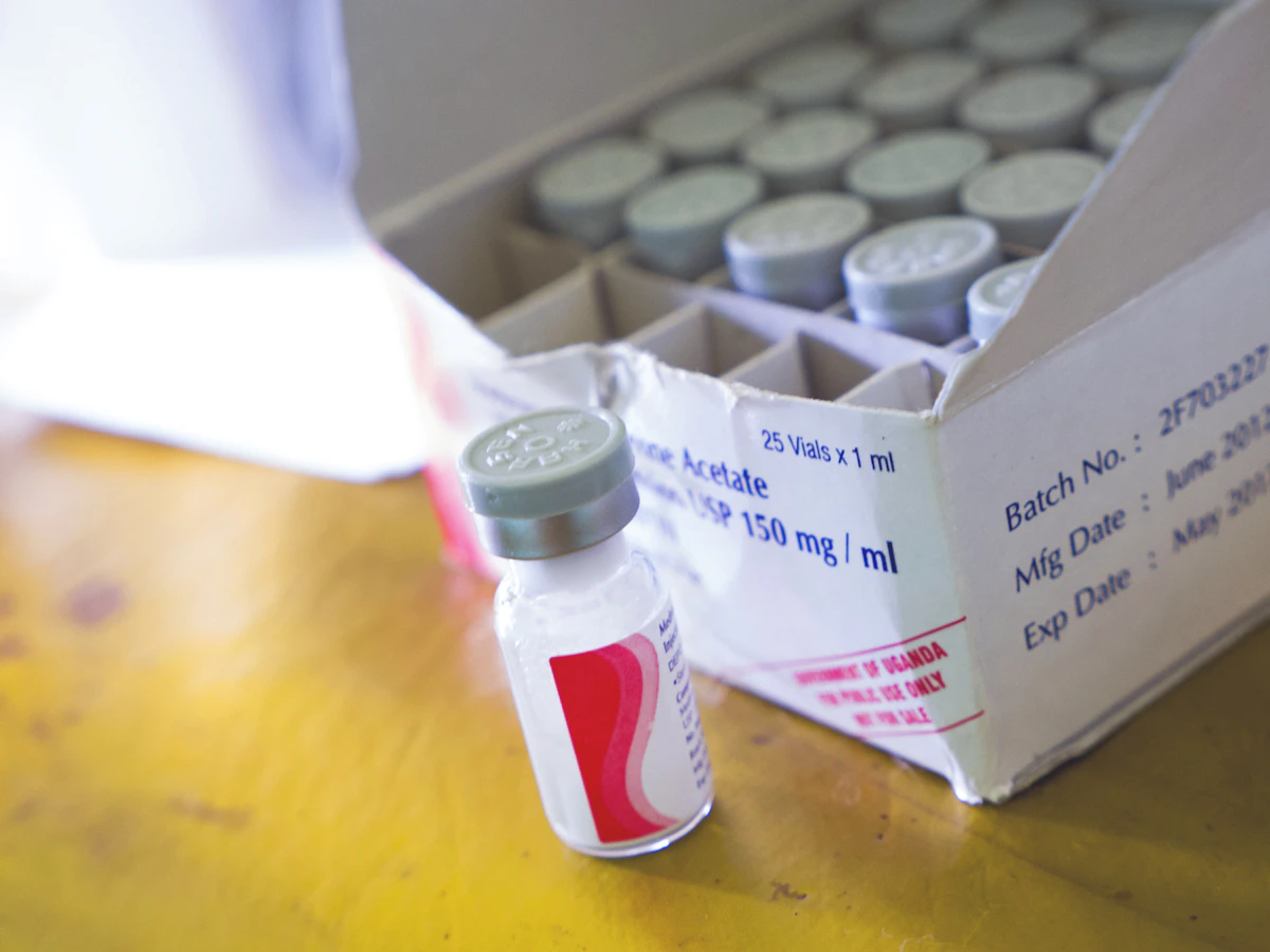 Vials of biological product stored with protective packaging