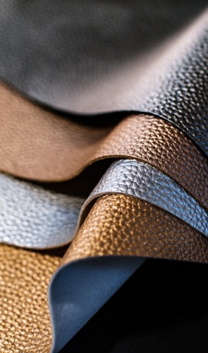 selective-focus of photography of assorted color of leather