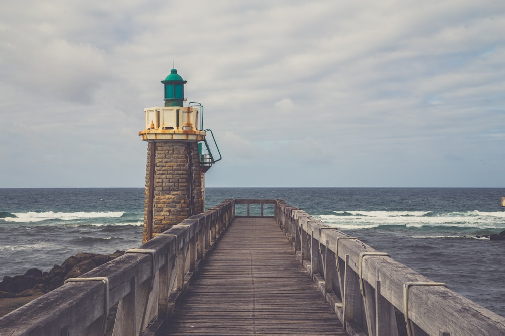 lighthouse near sea