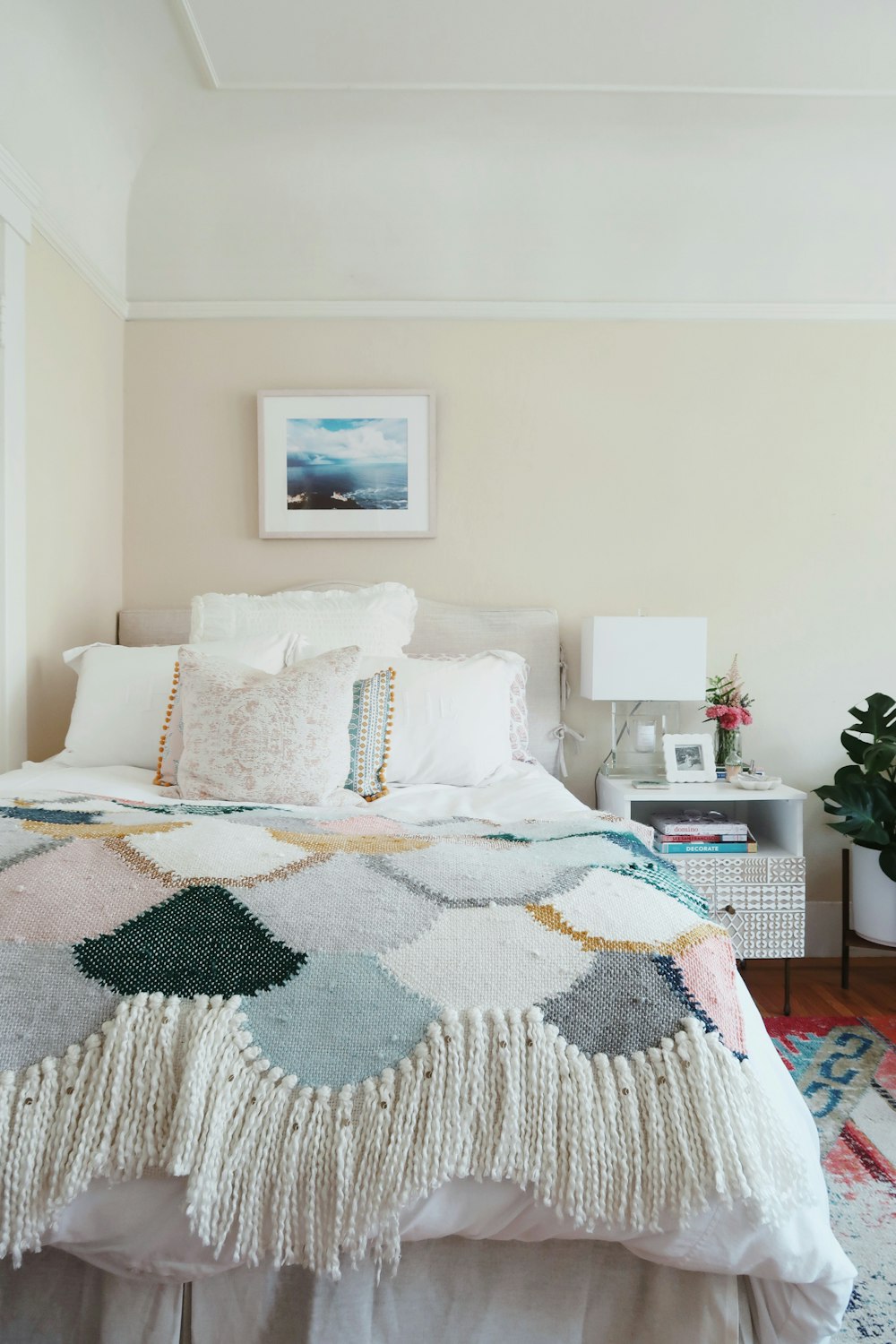 white-and-gray comforter set