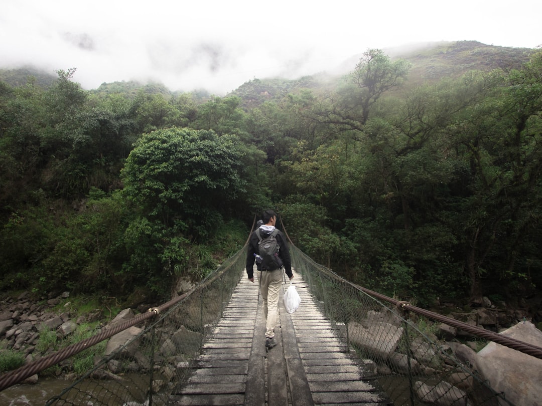 Suspension bridge photo spot Machu Picchu Peru