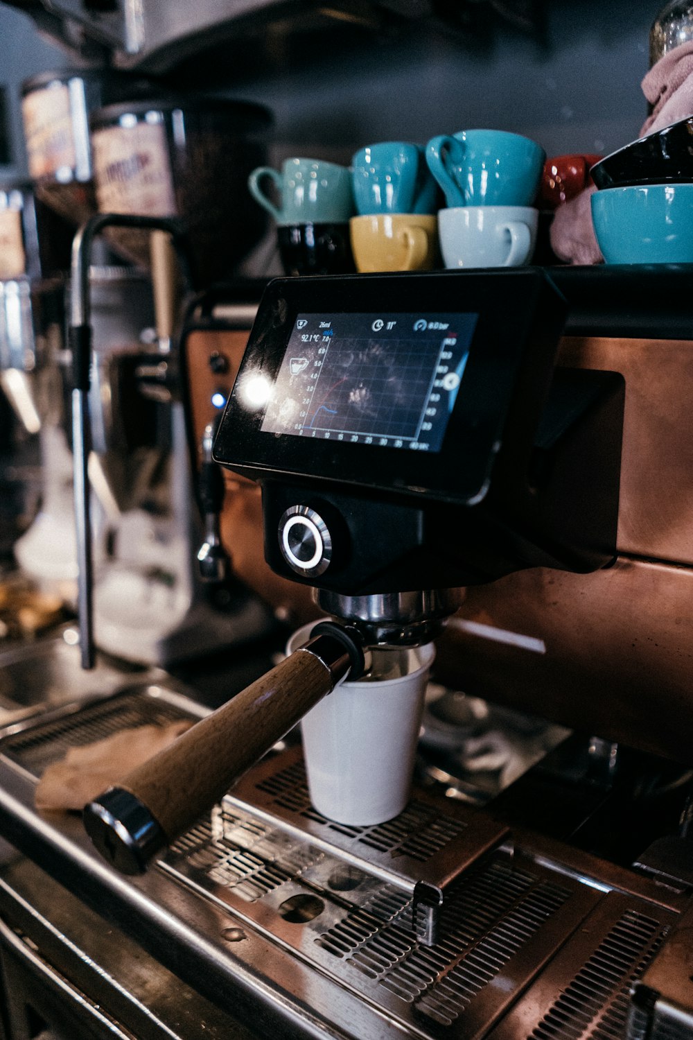 cup on coffee maker