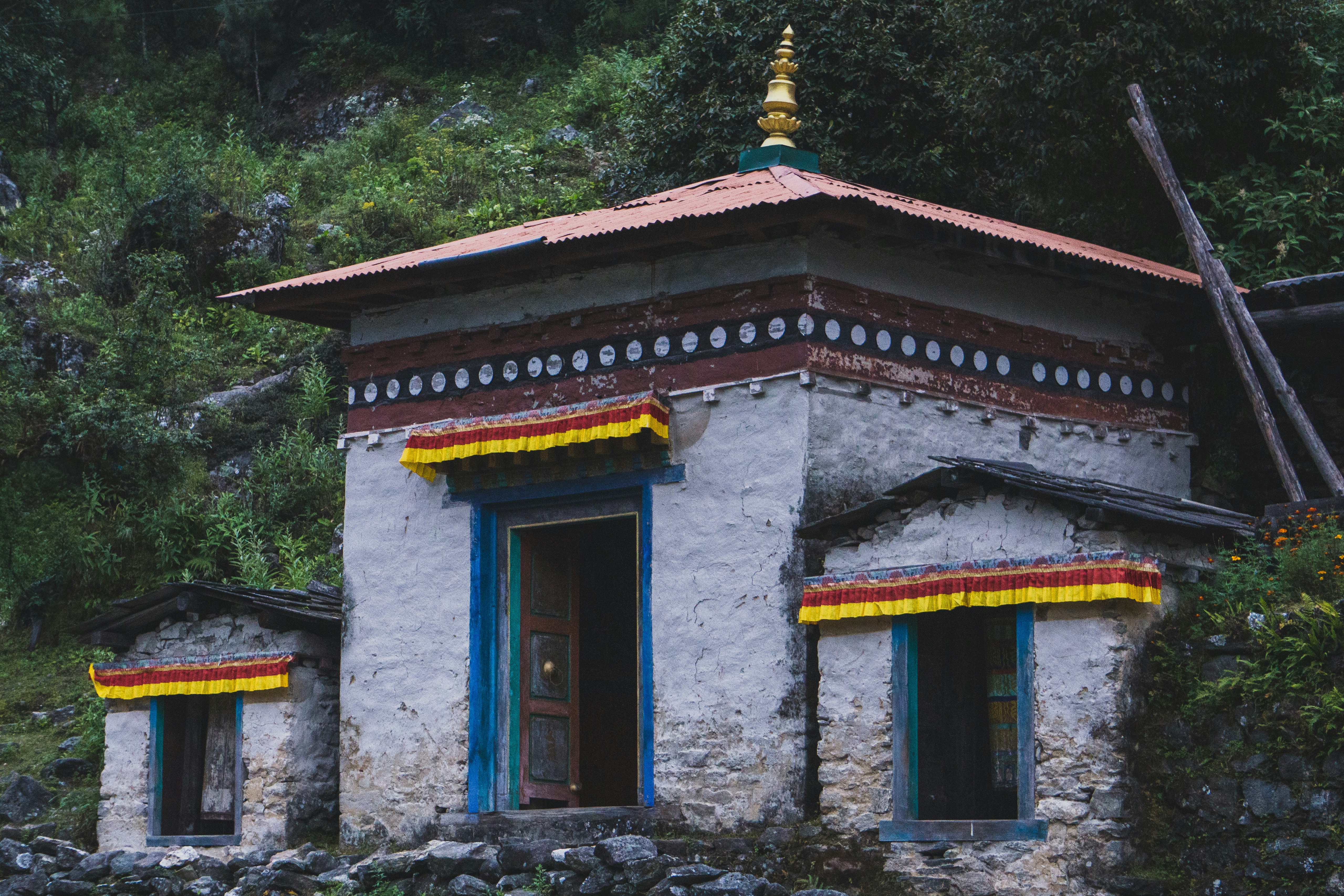 Prayer wheels and mountain passes