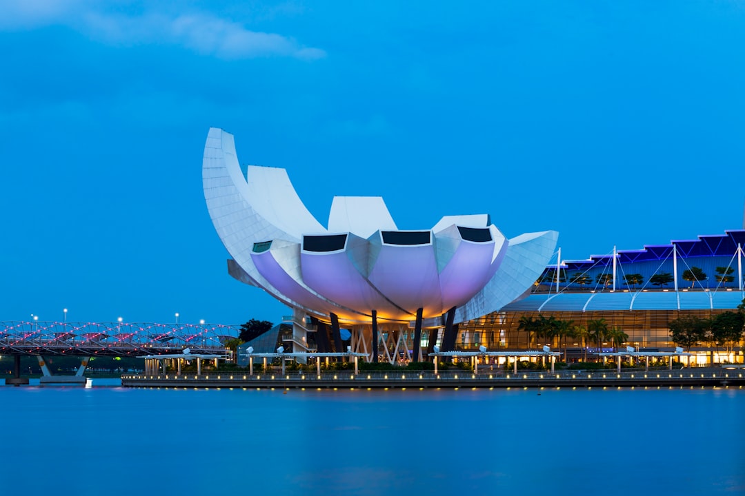 view photography of white concrete building