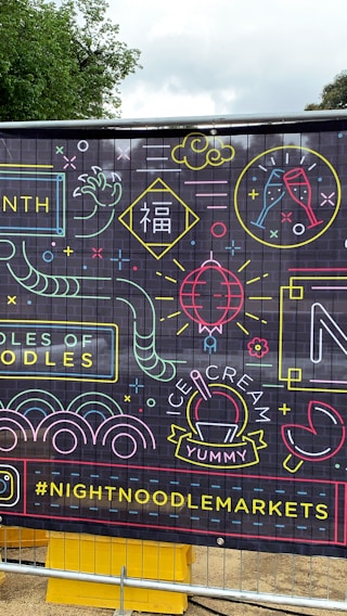 A vibrant, custom-designed marketing banner showcasing bold colors and sharp details.