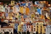 assorted-color houses