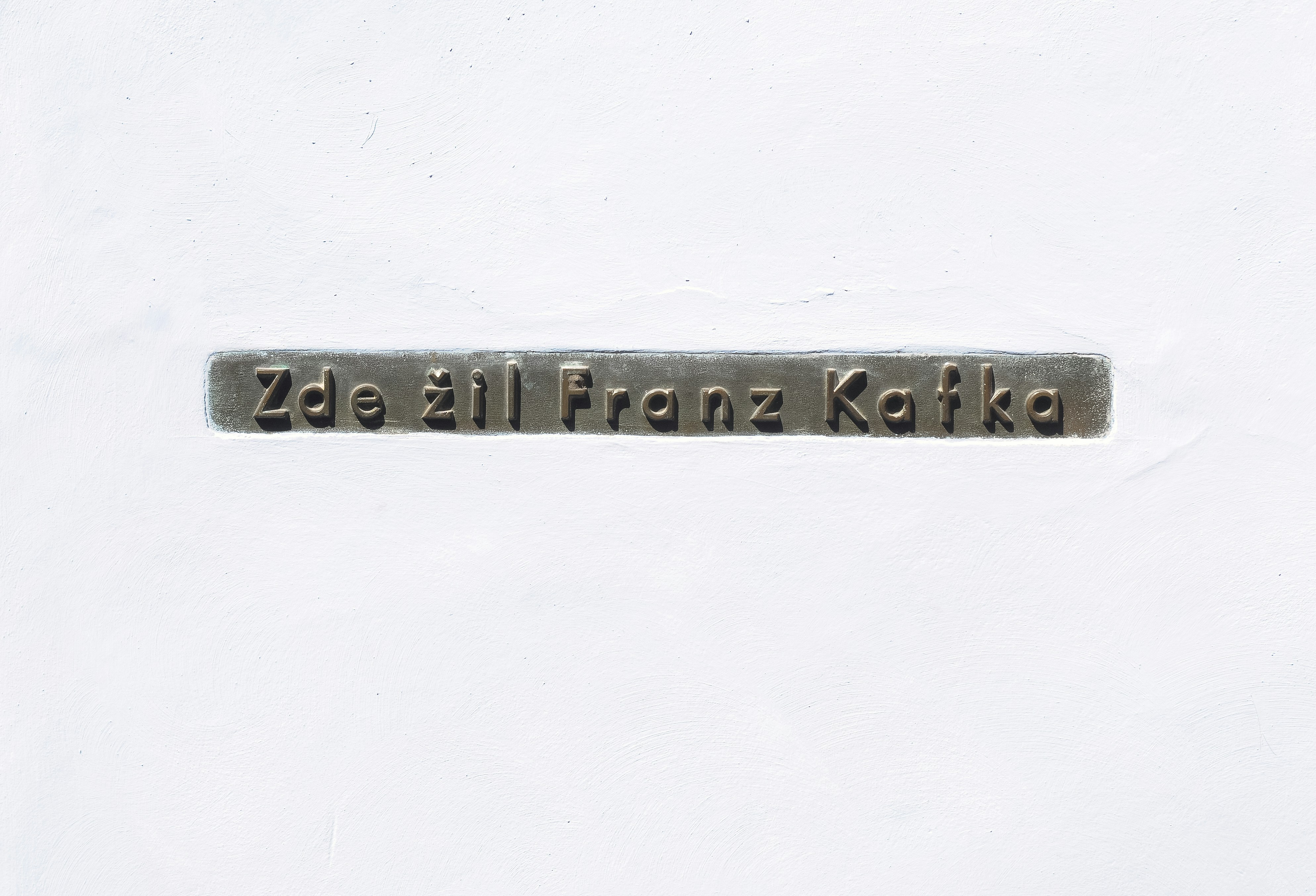 At Franz Kafka museum.