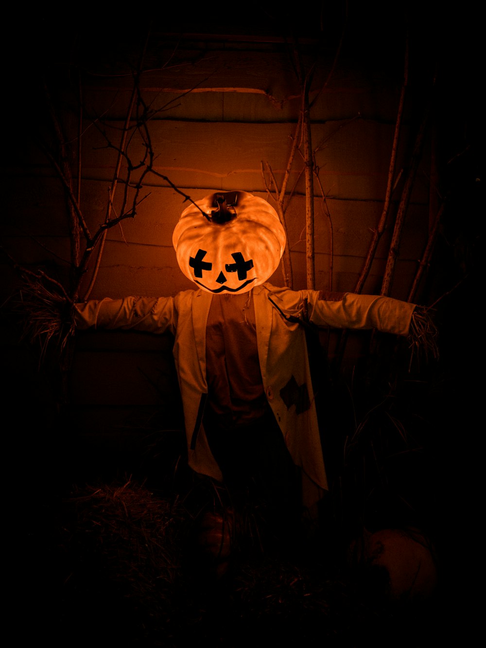 pumpkin -head Scarecrow decor