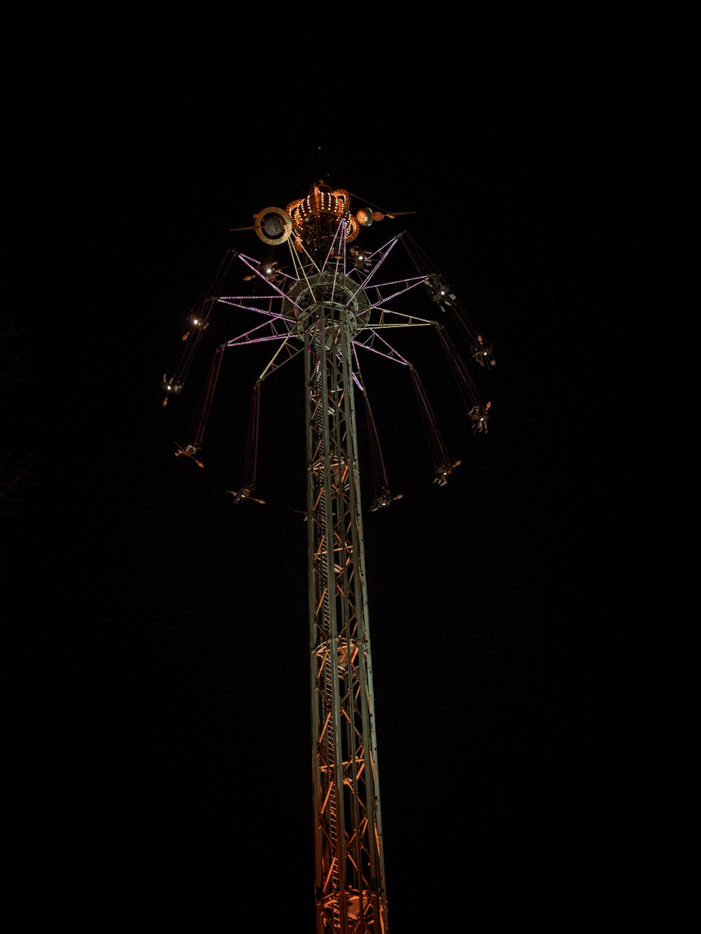 white and red amusement park