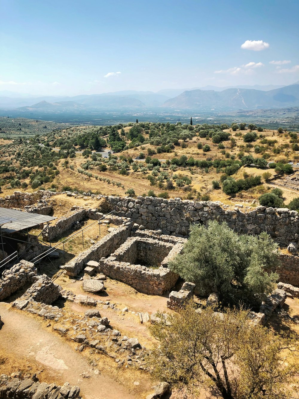 Areil vew of Mycenae