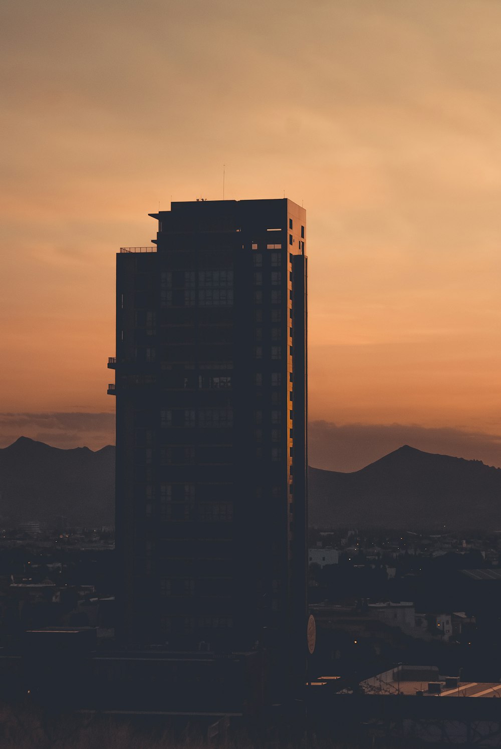 brown building during dusk