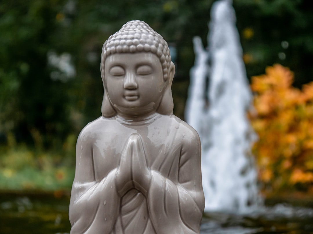 A statue of buddha finding his inner peace!